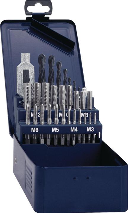 Produktbild Tecwerk Gewindebohrersatz DIN 352 M3-M12 29 teilig HSS