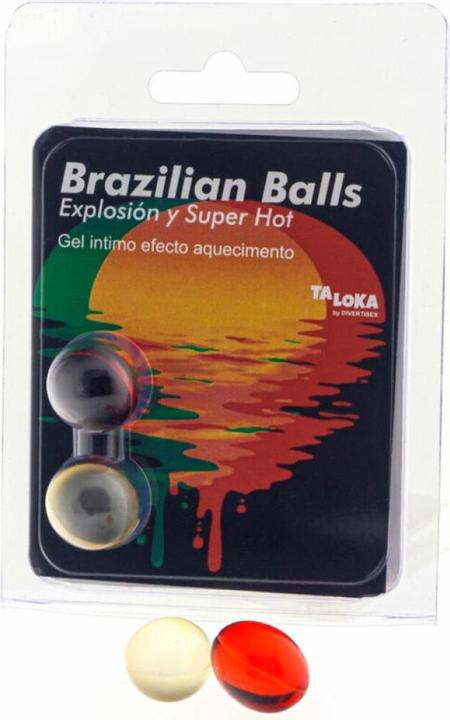 Taloka 2 Palline Brasiliane Gel Eccitante Ad Effetto Super Caldo