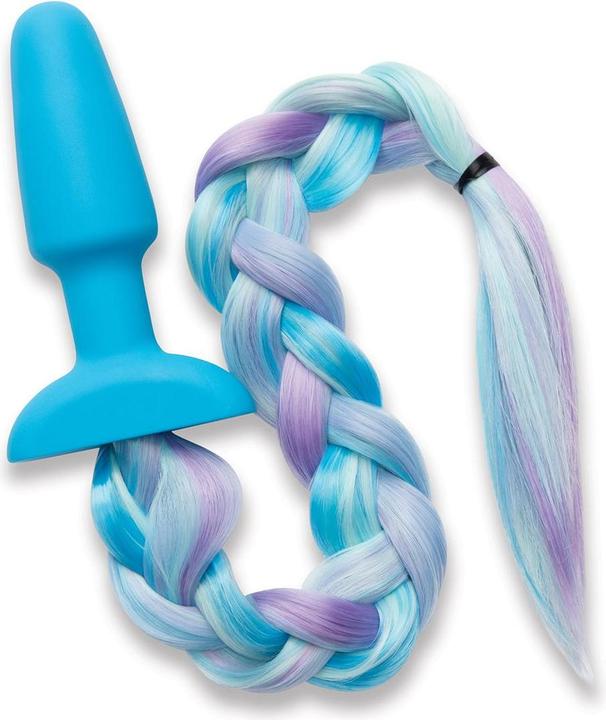 Xgen Products whipsmart 4.9 inch silicone plug with play tails unicorn tail