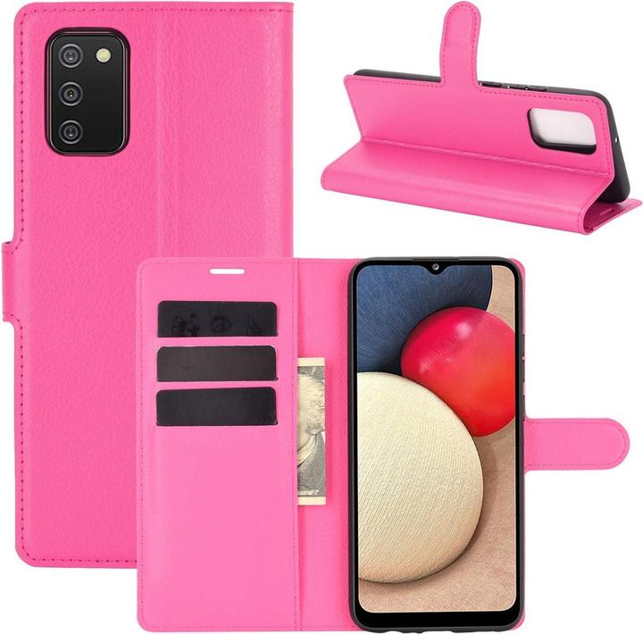 Produktbild König Design Hülle Handy Schutz für Samsung Galaxy A02s Case Cover Tasche Etuis Bumper Rosa (Samsung Galaxy A02s)