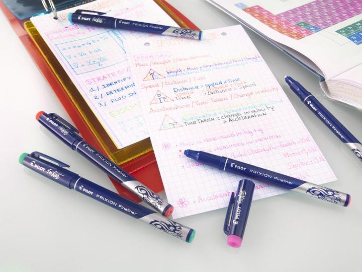 Image du produit Pilot FriXion Fineliner x3 Fancy (Violet, Rose, Vert clair, Bleu foncé, 3 x)