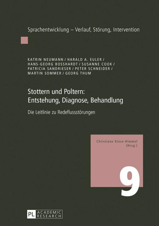 Produktbild Stottern und Poltern: Entstehung, Diagnose, Behandlung (Deutsch, Georg Thum, Hans-Georg Bosshardt, Harald Andreas Euler, Katrin Neumann, Martin Sommer, Patricia Sandrieser, Peter Schneider, Susanne Cook, 2017)