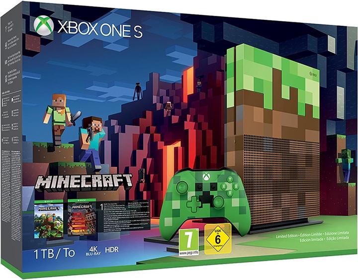 Produktbild Microsoft Xbox One S 1TB - Minecraft Special Edition