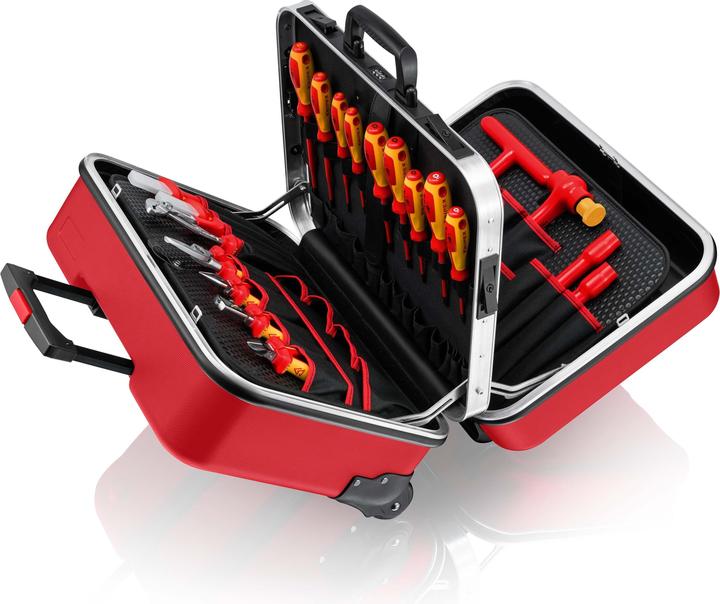 Produktbild Knipex Werkzeugkoffer "BIG Twin Move RED" Elektro Kompetenz 98 99 15 (47 Teile)
