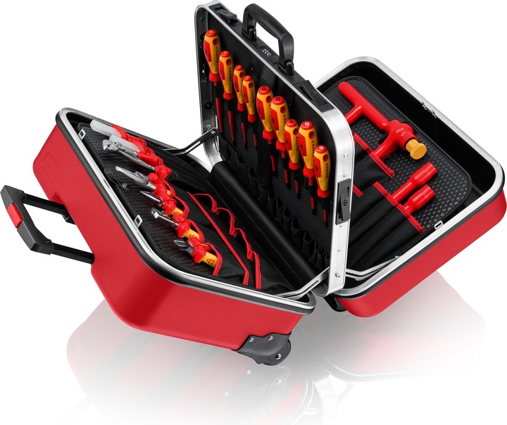 Image du produit Knipex Mallette à outils "BIG Twin Move RED" Compétence électrique 98 99 15 (47 pièces)