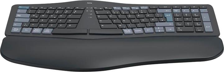 Actual product image Hama WK-900 Bluetooth® Keyboard German, QWERTZ Black Multimedia keys (DE, Wireless)
