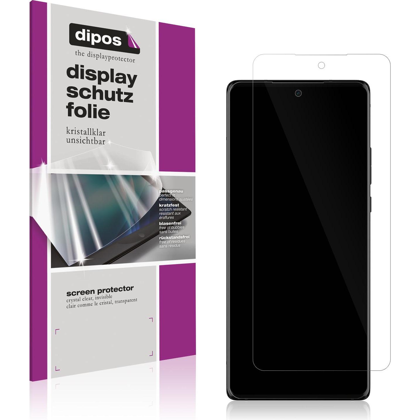 Dipos Displayschutzfolie Crystalclear (5 Stück, Motorola Edge 30 Ultra), Smartphone Schutzfolie, Transparent