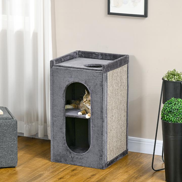 Actual product image PawHut Cat scratching post (81 cm, Grey)