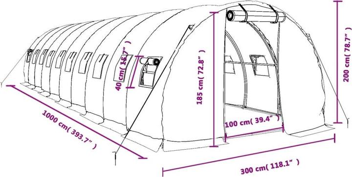 Immagine prodotto vidaXL Gewächshaus