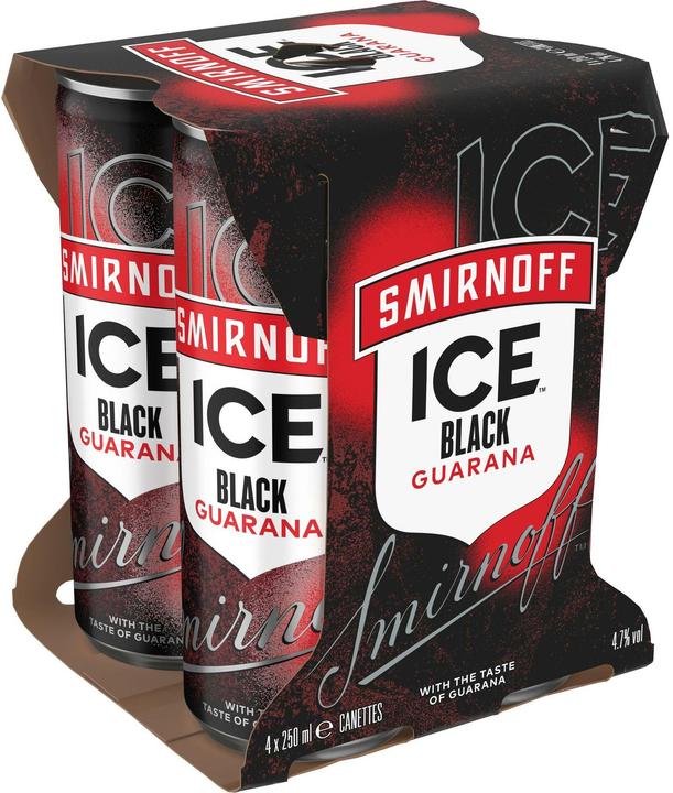 Smirnoff Ice Black Guarana 4 x 0.25 l