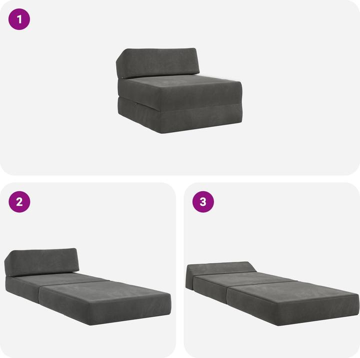 Produktbild vidaXL Klappbares Sofa