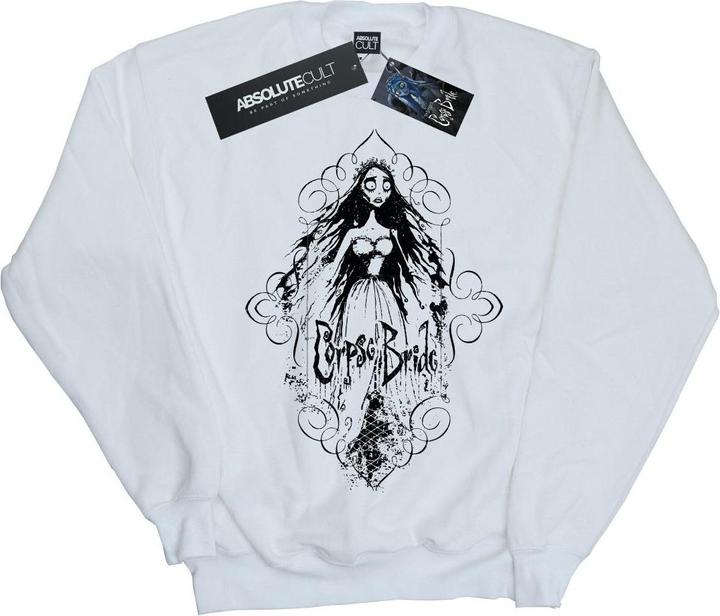 Actual product image Corpse Bride Womens/Ladies Sketched Bride Sweatshirt (XL)