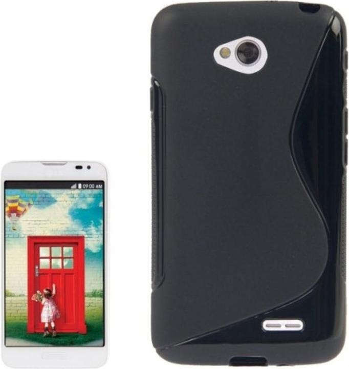 Actual product image König Design Mobile Phone Cover S Line TPU Case for LG L70 / Dual D325 Black (LG L70)