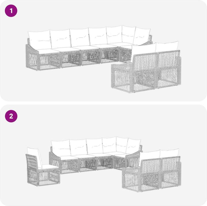 Produktbild vidaXL Garten-Sofa