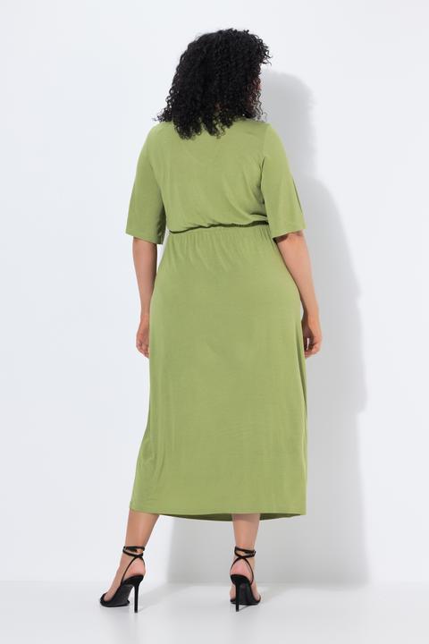 Produktbild Ulla Popken Maxikleid, A-Linie, V-Ausschnitt, Halbarm (50, 52)
