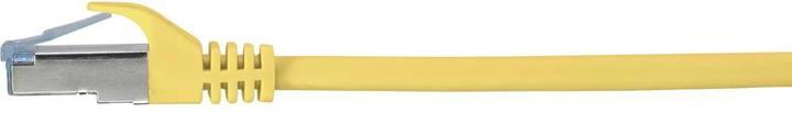 Actual product image Renkforce RF-5246626 RJ45 network cable, patch cable CAT 6a S/FTP 0.15 m Yellow with (S/FTP, CAT6a, 0.15 m)