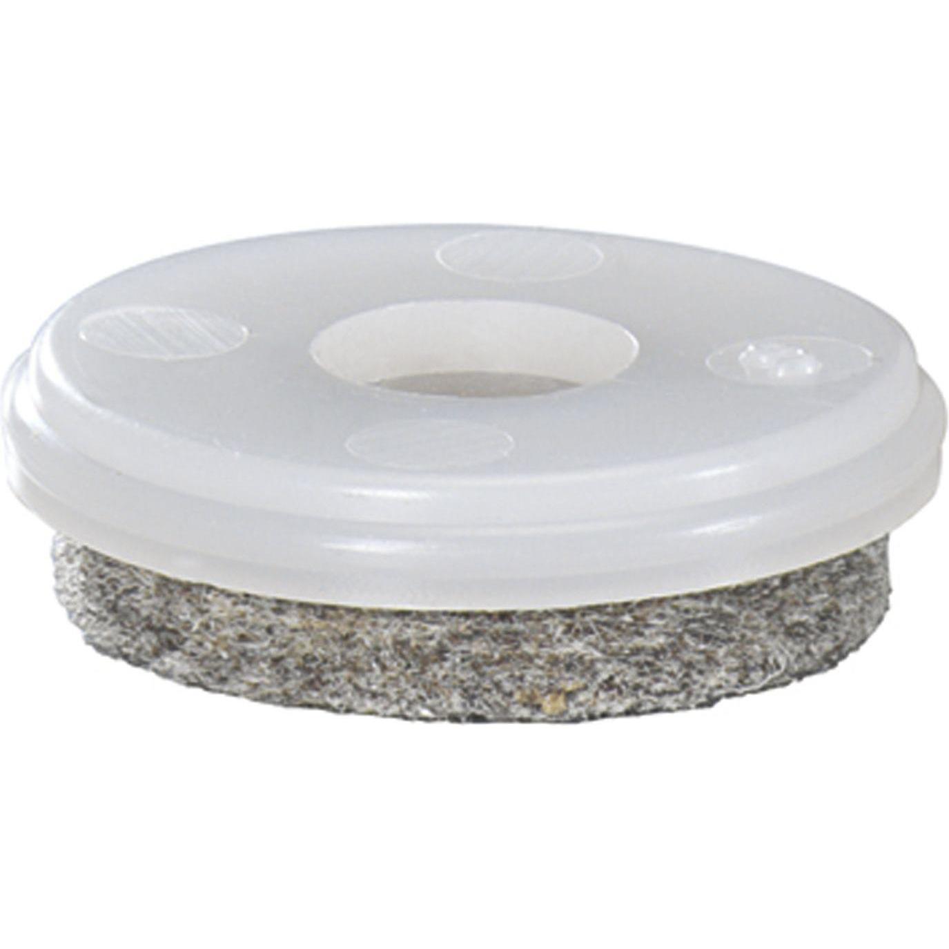 Wagner System, Möbelgleiter + Schutzpuffer, QuickClick Einsatz ULTRASOFT zum Aufdrücken ø 20 mm, natur 20 Stück (Kunstst...