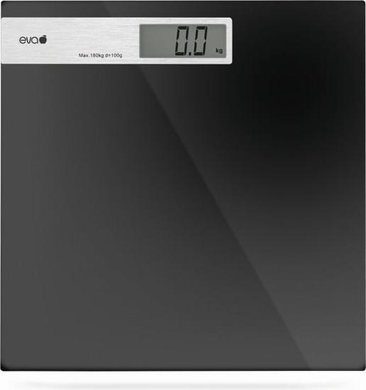 Immagine prodotto Eva- Kochen und Haushalt Bilancia pesapersone Eva in vetro neroalluminio 180kg100g (180 kg)