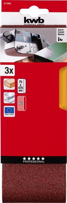 Produktbild kwb Schleifband 75X457 Korn 60 (60)