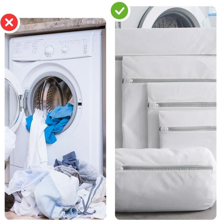 Produktbild Hermex Waschsack Wäschenetz Wäschebeutel Wäscheschutz Schonbeutel 2er Set