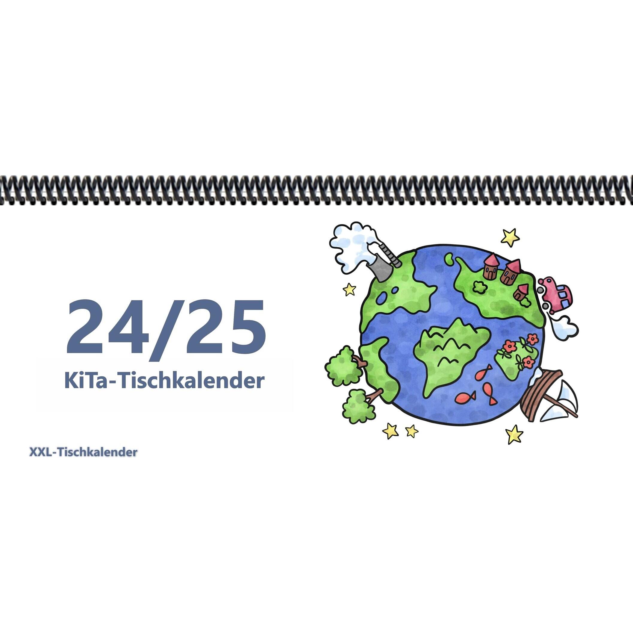 E & Z, Kalender, KiTa - Tischkalender 2024/25 (Harter Einband)