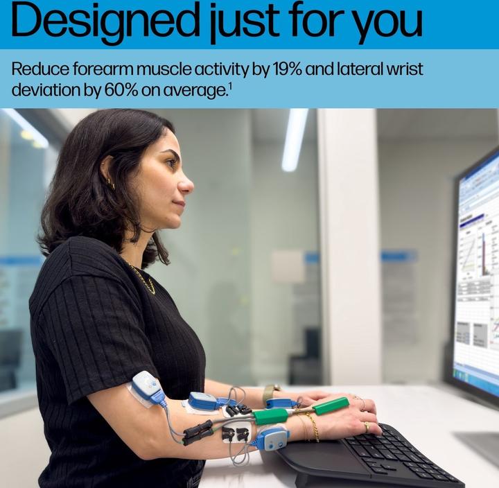 Image du produit HP 965 Ergonomic Wireless Keyboard (ING. Int., Sans fil)
