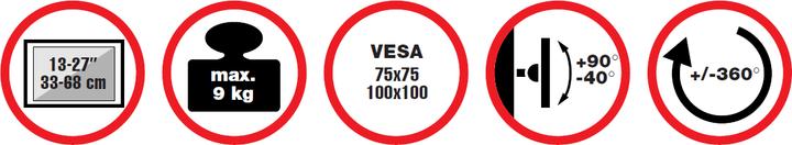 Produktbild Reflecta FLEXO DeskPro 27-1010 D (Standfuss, 27.01", 9 kg)