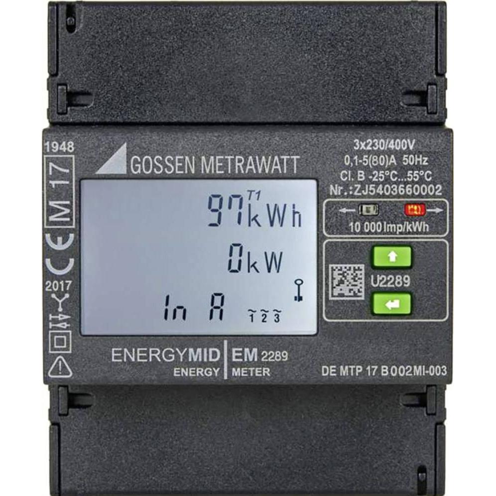 Gossen, Misuratore energia, Metrawatt EM2289 Modbus RTU Dr