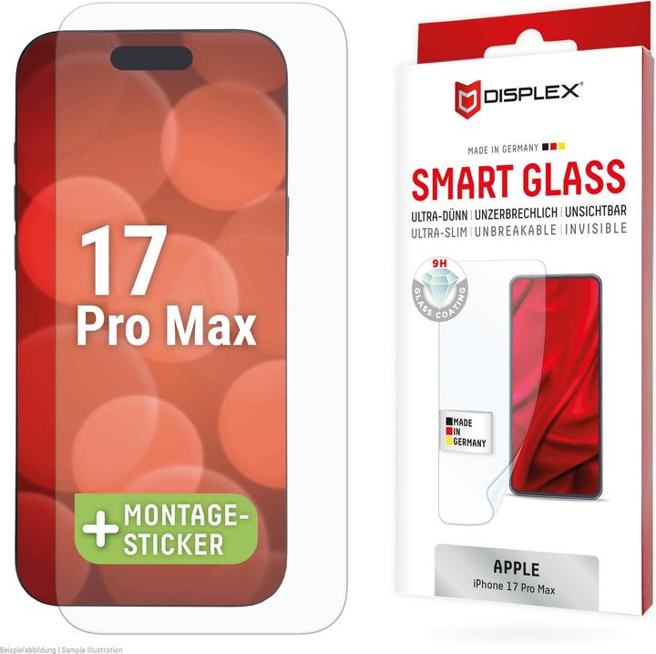 Produktbild Displex Smart Glass, Displayschutzfolie (1 Stk., Apple iPhone 17 Pro Max)