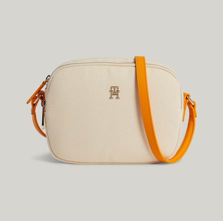 Produktbild Tommy Hilfiger Umhängetasche Canvas Crossover - Beige und Orange