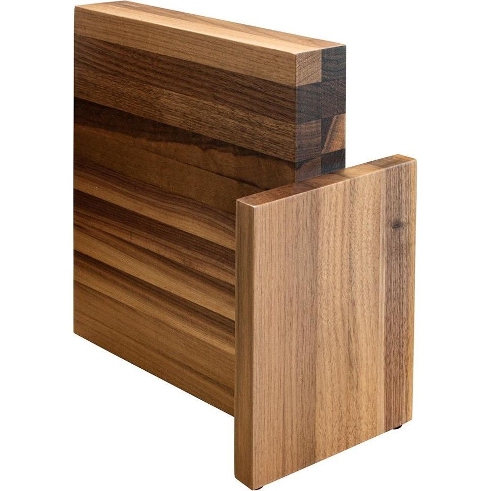 Artelegno Magnetblock für 10 Messer aus Walnussholz, Messerblock, Braun