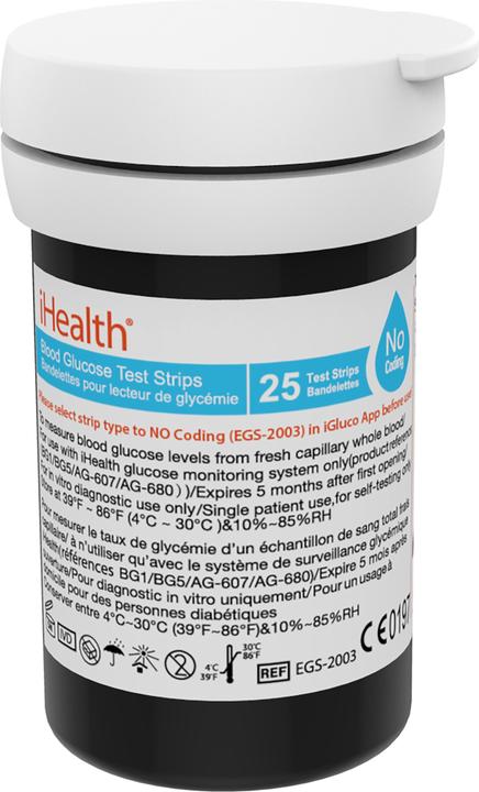 Productafbeelding iHealth Teststrips voor glucosemeter