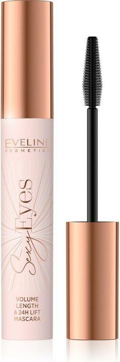 Actual product image Eveline Sexy Eyes Mascara lengthens and lifts lashes 8ml (Extra Black)