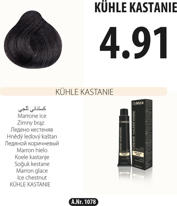Produktbild FemMas 5.99) Haarfarbe Hellbraun Schokolade Intensiv 100ml (Hellbraun Schokolade Intensiv)