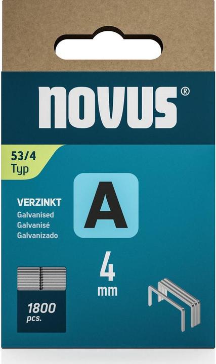 Produktbild Novus Feindrahtklammern A 53 4mm 1800 Stk.