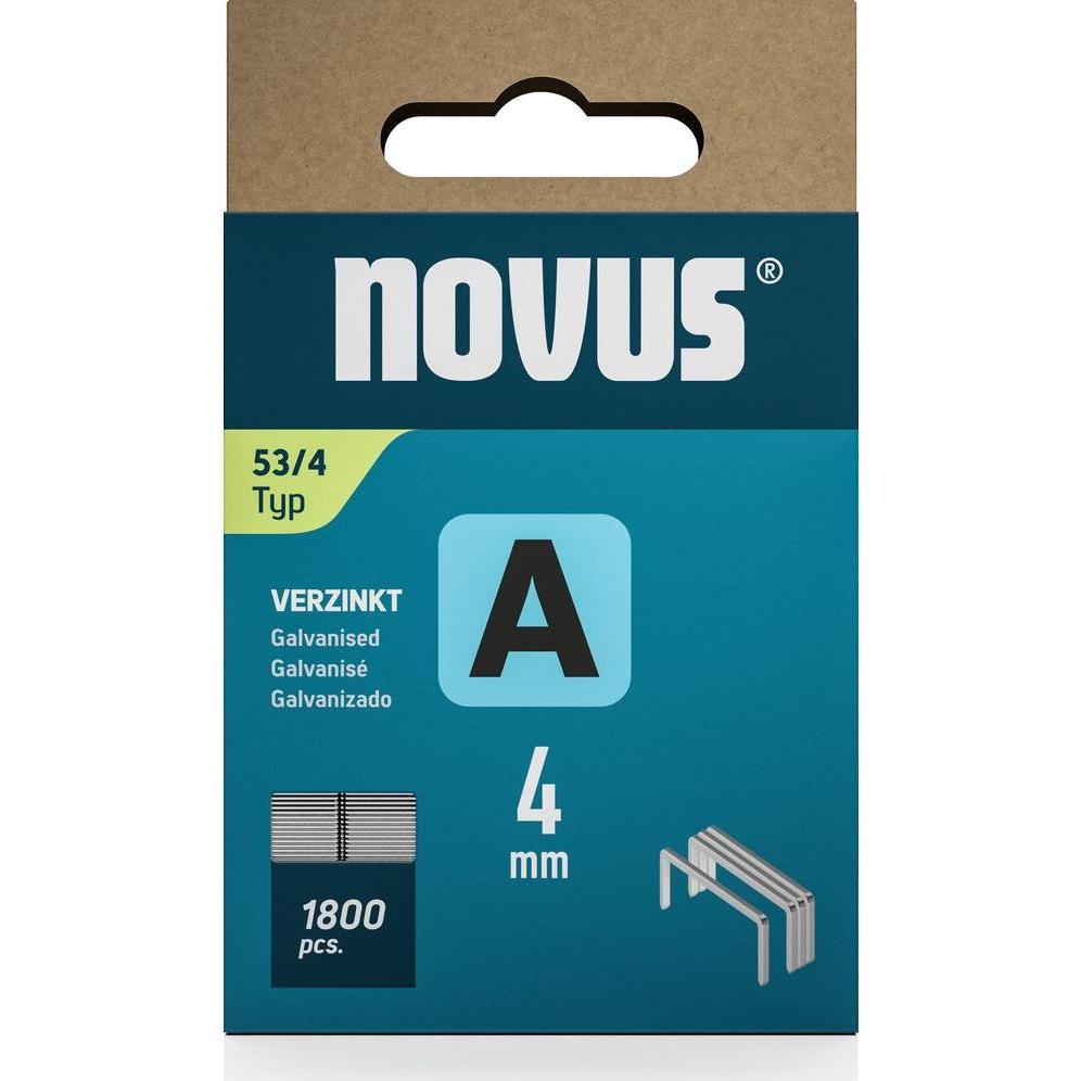 Thumbnail - Novus, Tackerklammern + Tackernägel, Feindrahtklammern A 53 4mm 1800 Stk.