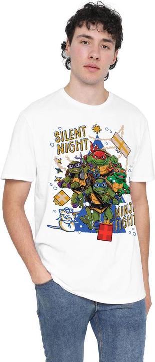 Produktbild Teenage Mutant NT Silent Night Ninja Fight TShirt weihnachtliches Design (3XL)