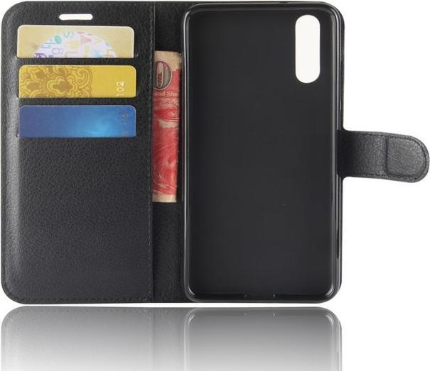 Produktbild MU Classic Leder Bookcover Hülle mit Litchitextur (Cubot P20)