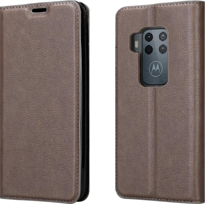 Actual product image Cadorabo Book Invisible Magnet Cover (Motorola One Pro)