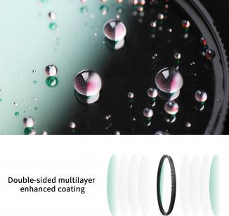 Produktbild K&F Concept Nano-X MRC Black Mist 1/2 Diffusionsfilter – 82 mm (82 mm, Diffusionsfilter)
