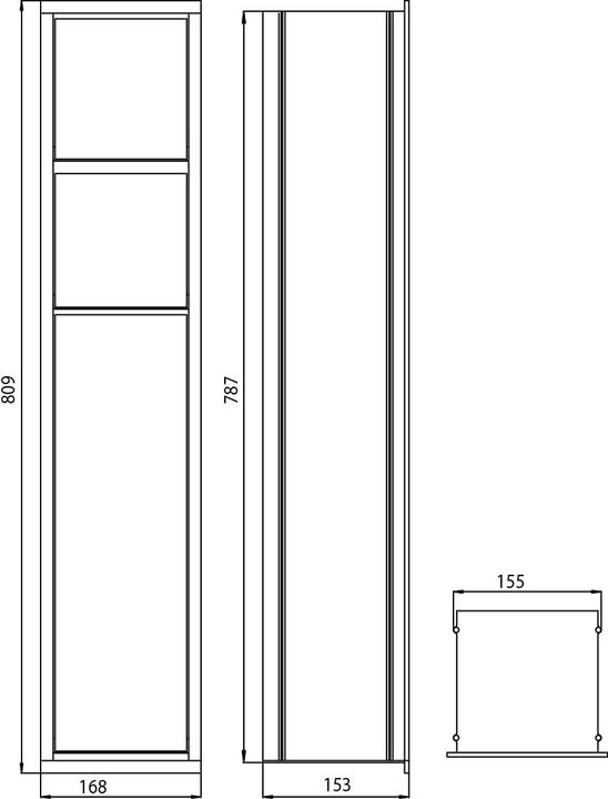 Actual product image Emco Concealed bathroom cabinet 975027450