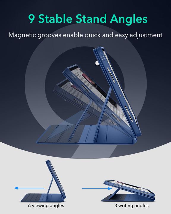 Produktbild ESR - Shift Magnetic - iPad Pro 13 (2024) - Blue (Apple iPad Pro 13 2024, Apple iPad Pro 13 2025)