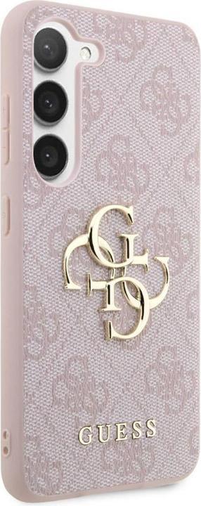Produktbild Guess 4G Metal Logo Case für Samsung Galaxy S23 - pink (Samsung Galaxy S23)