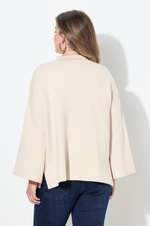 Produktbild Miamoda Strickjacke, Cape-Form, weite 3/4-Glockenärmel (50, 52)