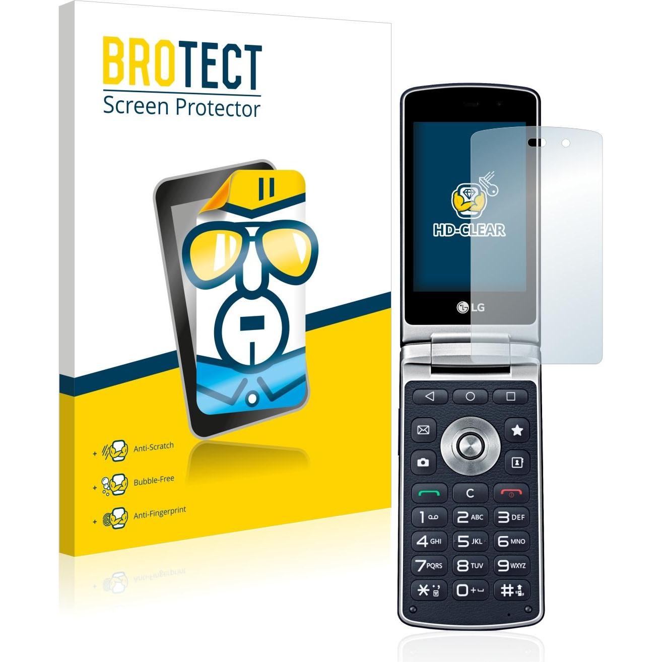 BROTECT Schutzfolie Displayschutz Displayschutzfolie Folie Klar Transparent (2 Stück, LG Wine Smart H410), Smartphone Sc...