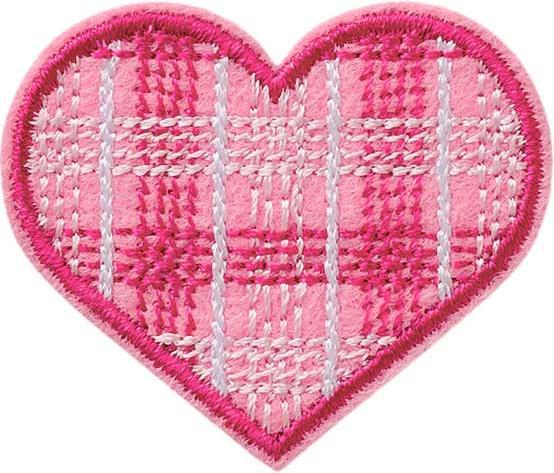 Mono Quick Herz karriert (1 pz., 4.70 x 4 cm)