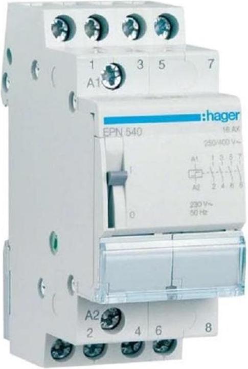Hager Remote switch EPN540 4S 230V AC 110V DC 16A