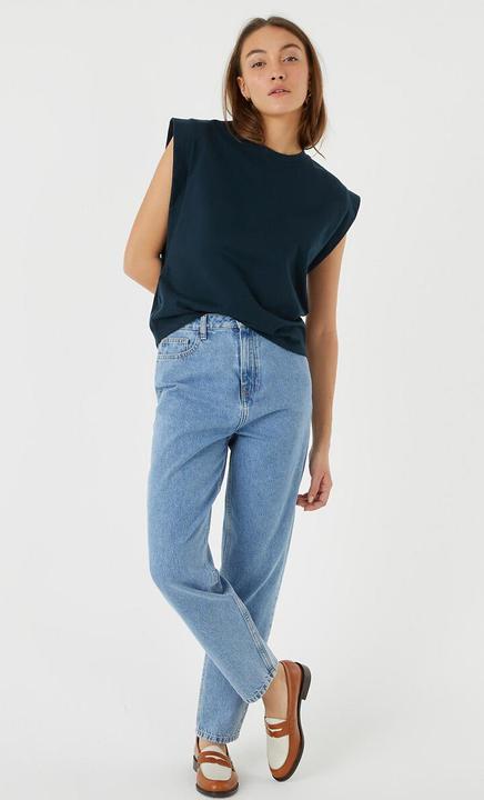 Image du produit La Redoute Collections Top sans manches à encolure arrondie (L)