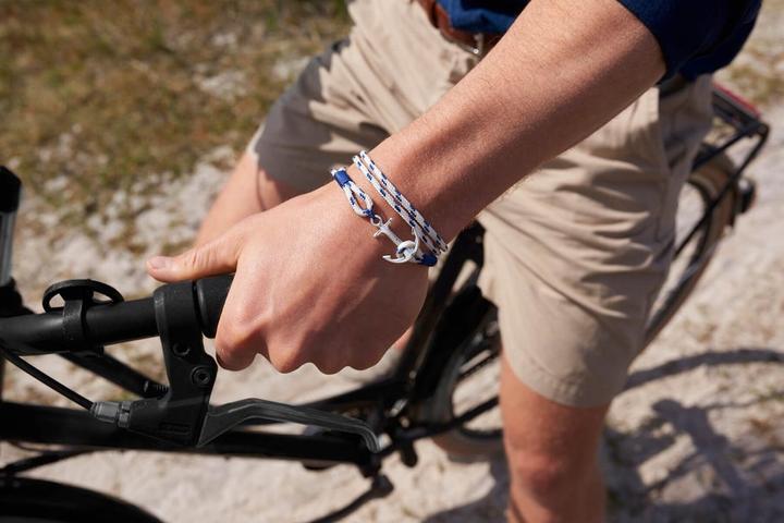 Immagine prodotto Tom Hope Bracciale blu reale (21 cm, Argento, Materiale sintetico)