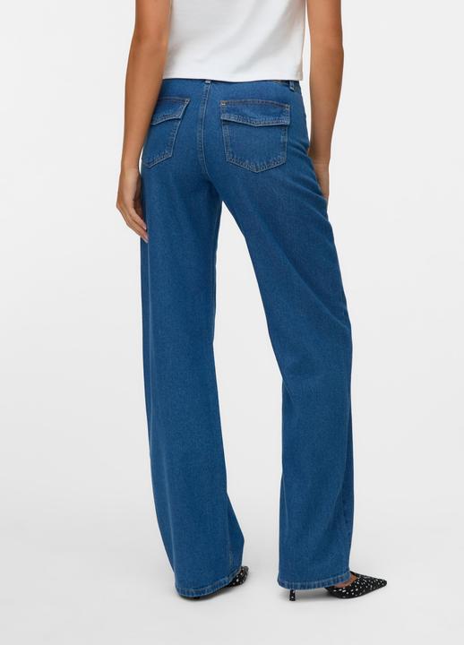 Produktbild Vero Moda SNRANCY Mid Rise Weiter Beinschnitt Jeans Straight-Fit (W31/L32)